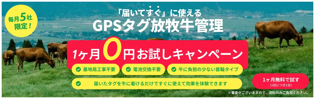 毎月5社限定 1ヶ月0円お試しキャンペーン